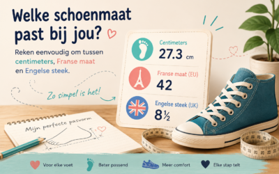 Nieuwe schoenen kopen? Check hier snel je exacte maat.
